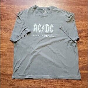 Aces & Eights AC/DC Back in Black Shirt 2006 Band Music Short Sleeve 2XL